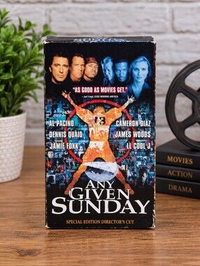 Any given Sunday VHS tape movie